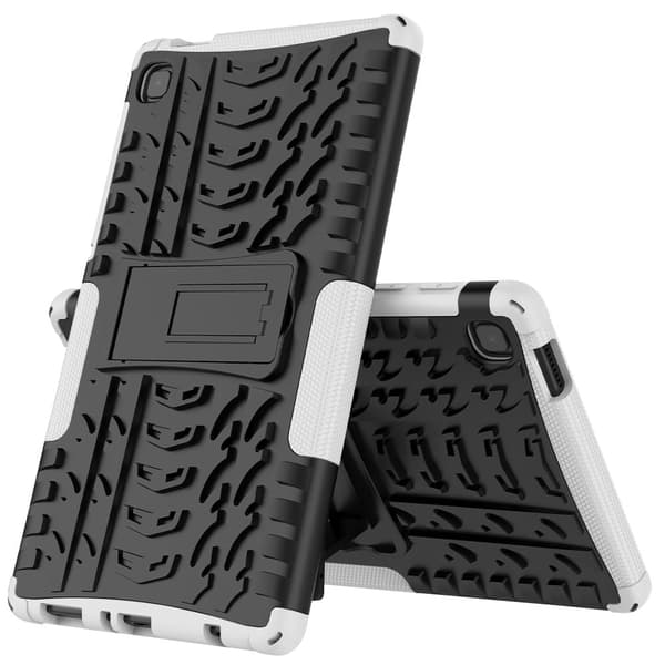 Dekkmønstret kickstand-etui for Samsung Galaxy Tab A7 Lite - Hvit