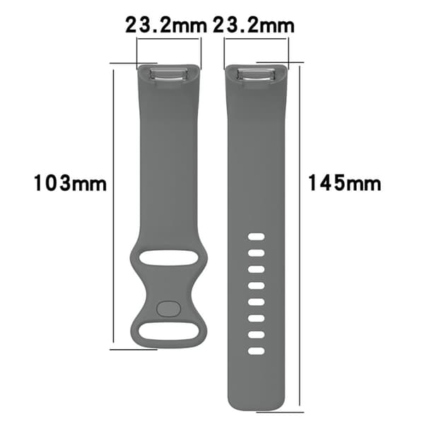 Fitbit Charge 5 enkel urrem i silikone - Hvid
