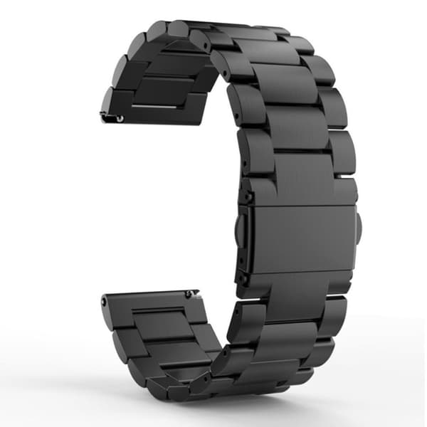 TicWatch Pro 22mm urrem i rustfrit stål - sort
