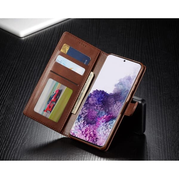 LC.IMEEKE Samsung Galaxy S20 flip etui - Kaffe