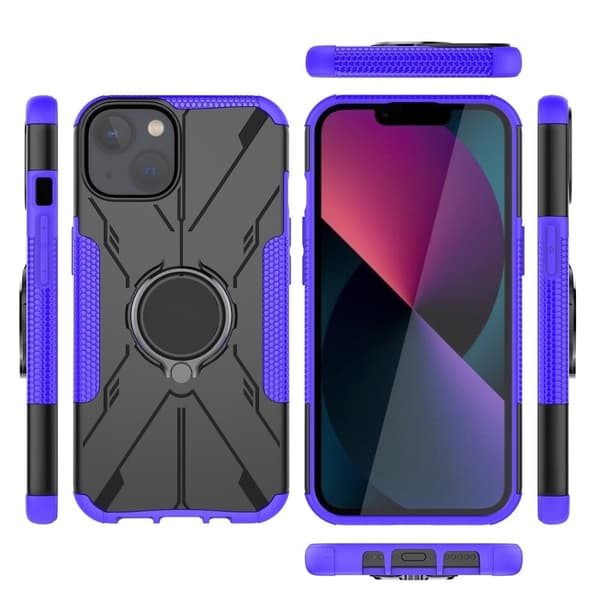 Kickstand-deksel med magnetisk ark for iPhone 13 - Lilla