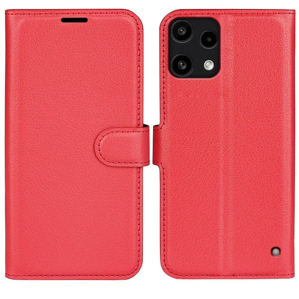 Klassisk Nothing Phone (3a) Lite flip etui - Rød