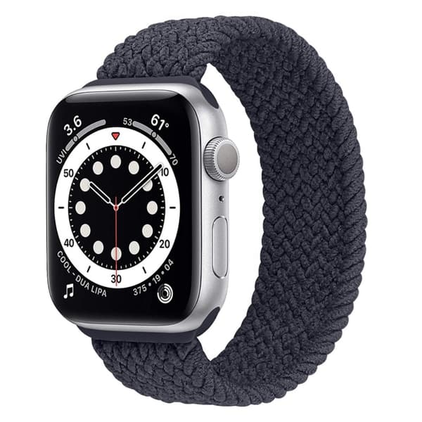 Apple Watch (41 mm) elastisk klokkerem - Koksgrå / Størrelse: S
