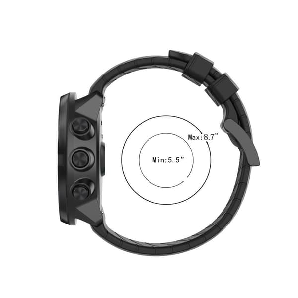 Suunto 9 holdbar silikone Urrem - Sort