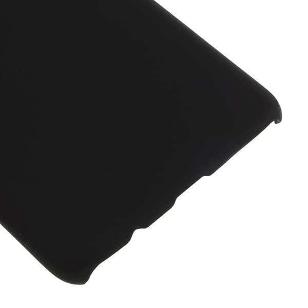 Til OnePlus 6 gummieret etui af hård plast - Sort