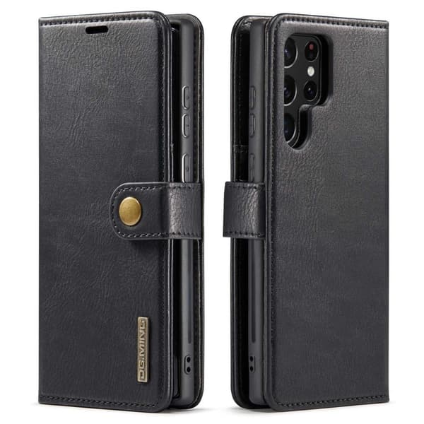 DG.Ming Samsung Galaxy S23 Ultra 2-in-1 Pung Etui - Sort