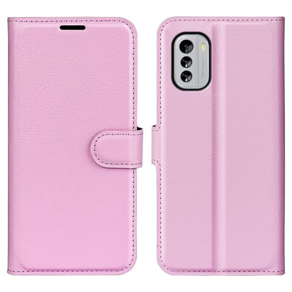 Klassisk Nokia G60 Flip Etui - Lyserød