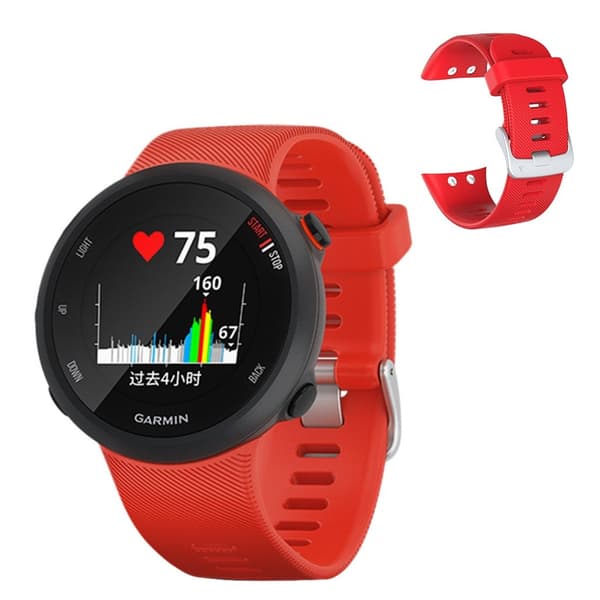 Garmin Forerunner 45 silikone urrem - Rød