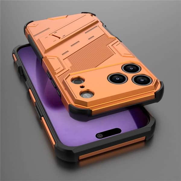 Stødsikkert moderne iPhone 17 Pro Max hybridcover - Orange