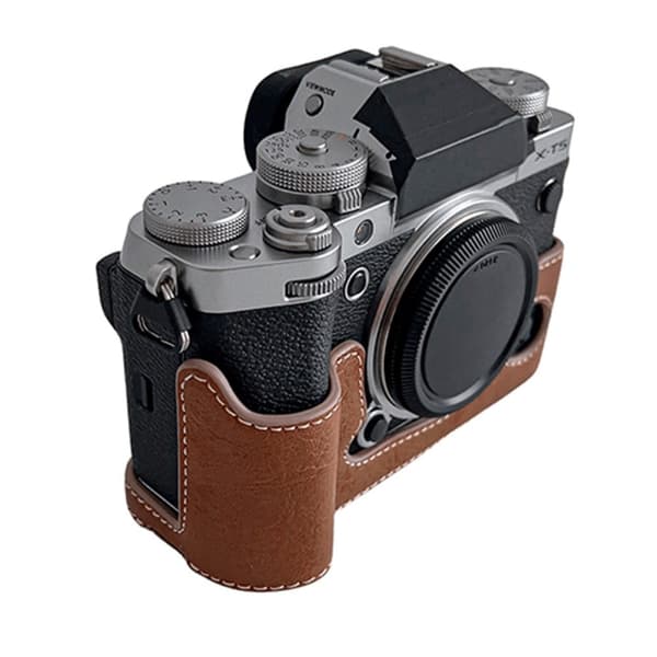 Sony ZV-1F läderfodral för halva kroppen - Brun