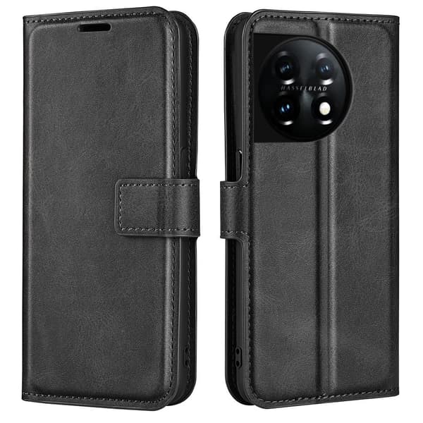 Læderetui med Pung til OnePlus 11 - Sort