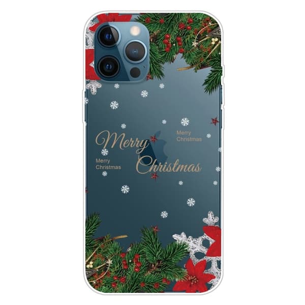 Juleveske til iPhone 14 Pro Max - Pinjetrær Og Snøfnugg
