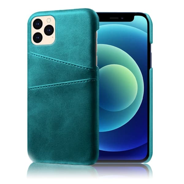 Dual Card Etui iPhone 12 Mini - Cyan