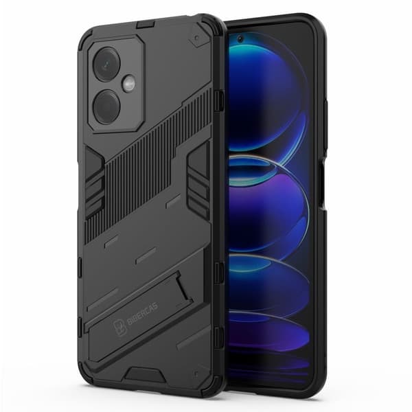 Stöttåligt Xiaomi Redmi Note 12 hybridskal - Svart