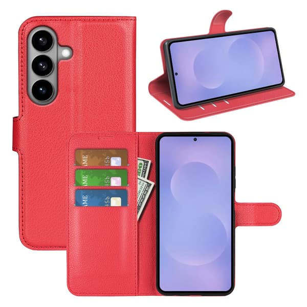 Classic Samsung Galaxy S26 flip etui - Rød