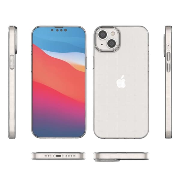Erittäin ohut läpinäkyvä kotelo iPhone 14 Plus -puhelimelle
