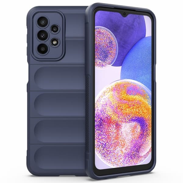 Blødt grebsformet cover til Samsung Galaxy A23 5G - Blå