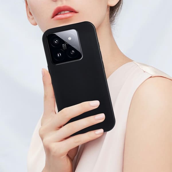 Blødt og mat Xiaomi 14T Pro cover - Sort