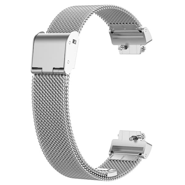 Fitbit Inspire 3 rem i rustfrit stål med spænde - Sølv