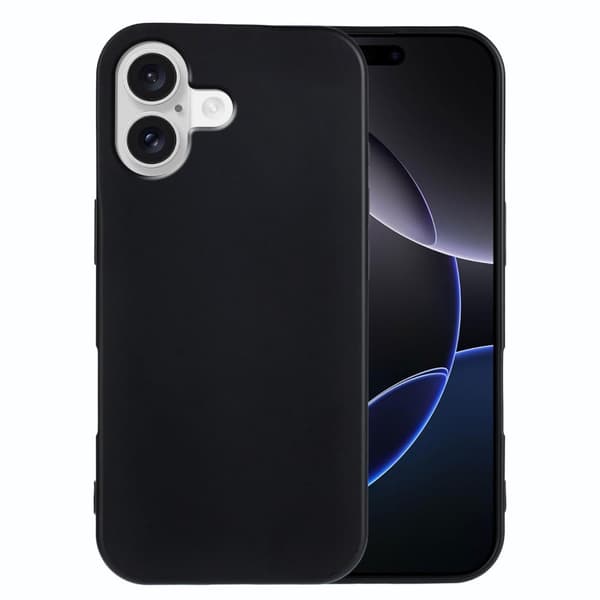 Blødt og mat iPhone 17 cover - Sort
