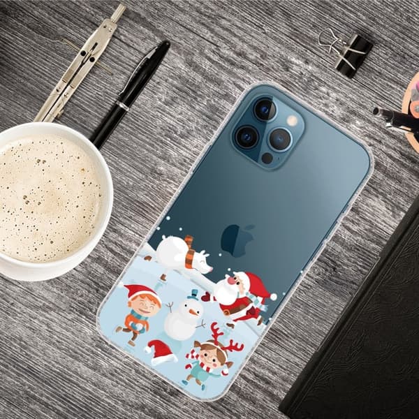 Juleveske til iPhone 14 Pro - Julesnø