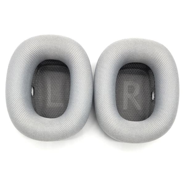 1 par Apple AirPods Max erstatningsøreputer Pustende mesh-stoff Memory Foam-puter - Sølv