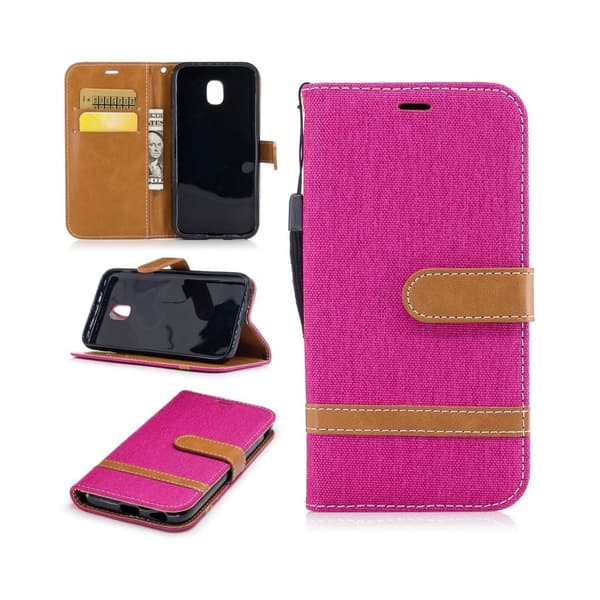 Samsung Galaxy J3 (2017) Trendy læder etui - Rosa