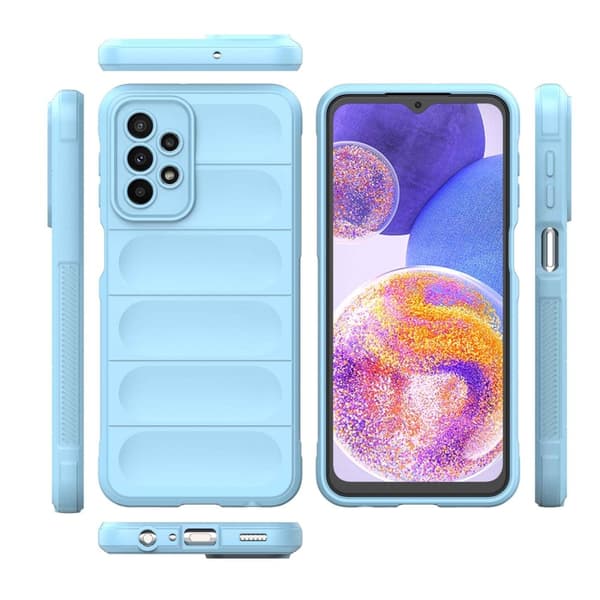 Mjukt greppformat Samsung Galaxy A23 5G skal - Blå