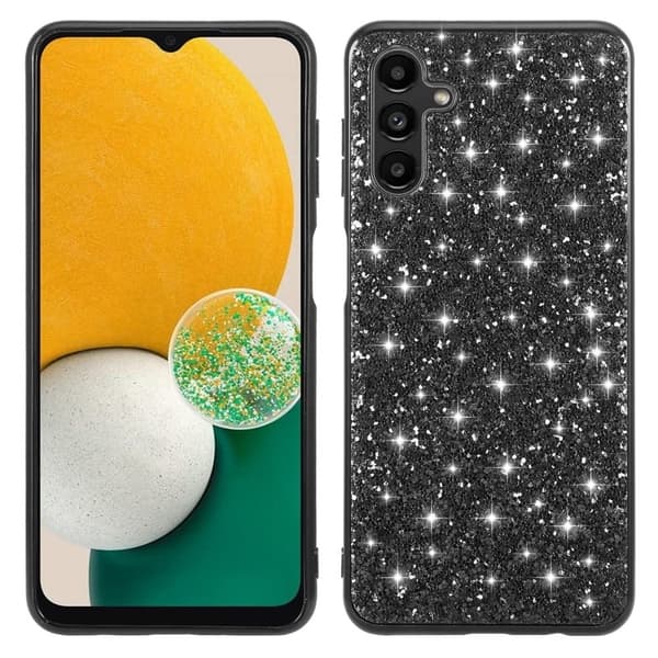 Glitter Samsung Galaxy A34 5G Suojakotelo - Musta