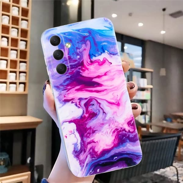 Marmordesign Samsung Galaxy A17 deksel - Rose