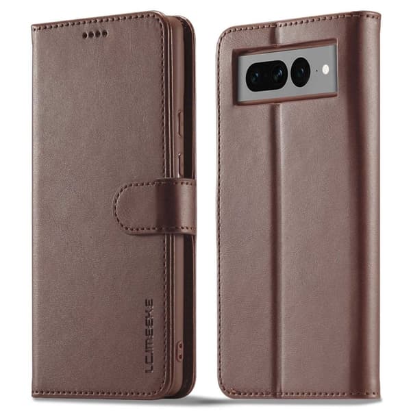LC.IMEEKE Google Pixel 7 Pro Flippetui - Brun