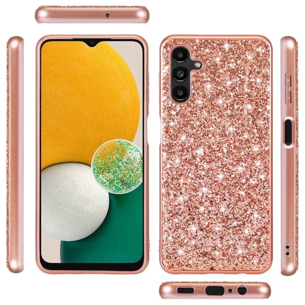 Glitter Samsung Galaxy A13 5G deksel - Rød