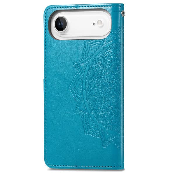 Mandala läder iPhone Air fodral - Blå