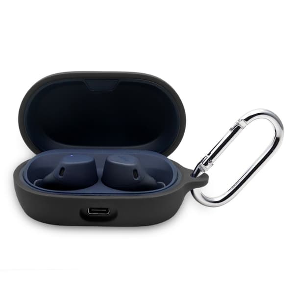 Jabra Elite 7 Active silikonfodral med nyckelring - Svart