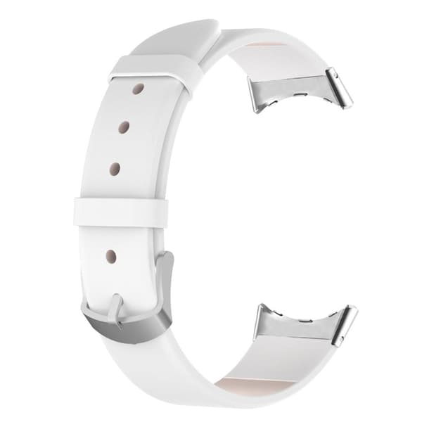 Enkelt klockarmband i läder för Google Pixel Watch - Vit