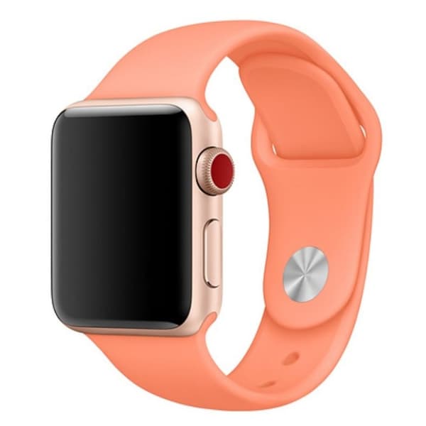 Apple Watch Series 4 40mm silikoninen kellonauha - Persikka