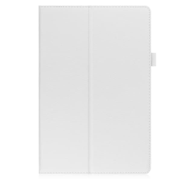 Foldbart etui med Lichi-tekstur til Samsung Galaxy Tab A8 10.5 (2021) - Hvid
