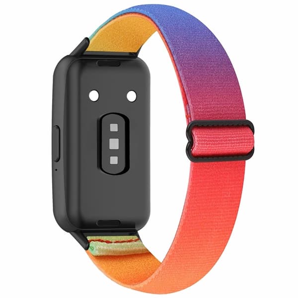 Samsung Galaxy Fit3 Klockarmband Elastiskt Nylon Justerbart Smart Klockarmband - Regnbåge