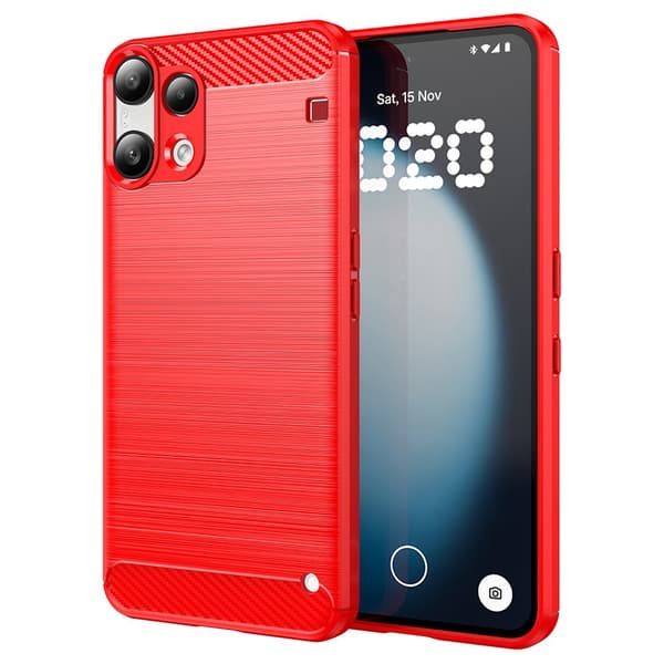 Carbon Flex Nothing Phone (3a) Lite cover - Rød