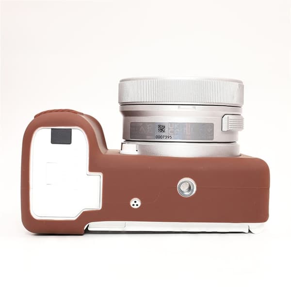 Sony ZV-E10 II Camera Protective Case Scratch Resistant Silicone Cover - Coffee