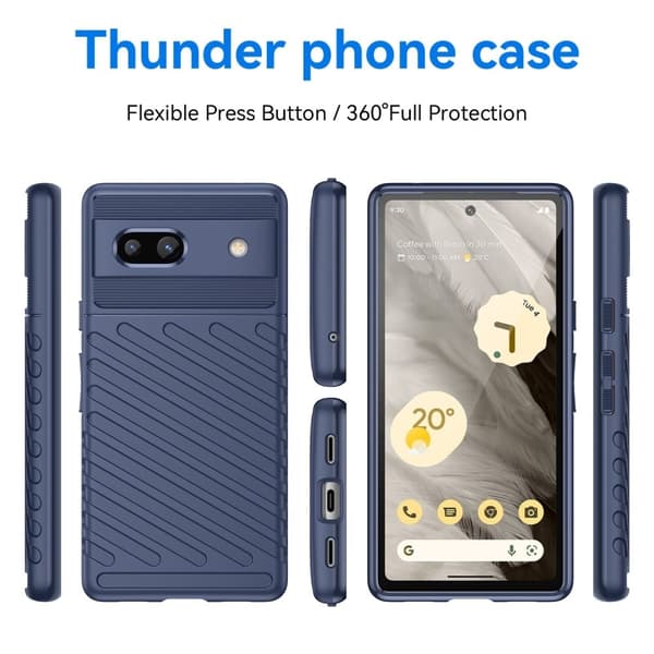 Thunder Google Pixel 7a Fodral - Blå