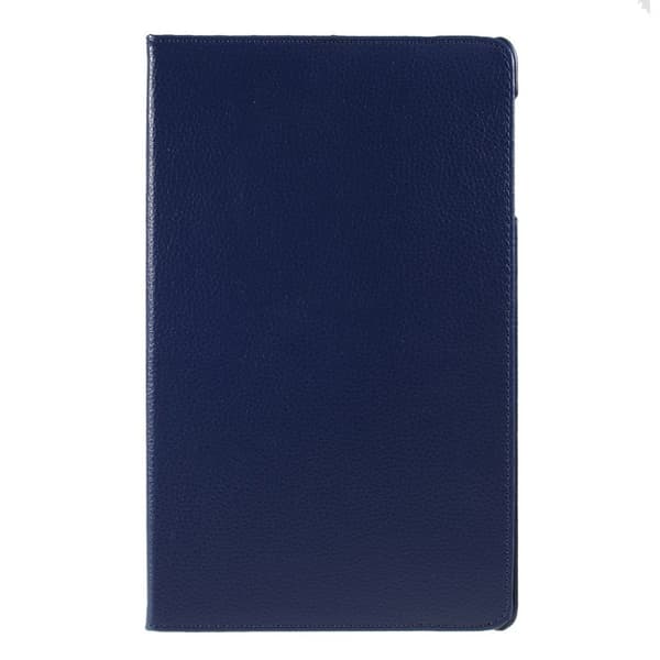 Samsung Galaxy Tab A 10.1 (2019) litchi läderfodral - Mörkblå