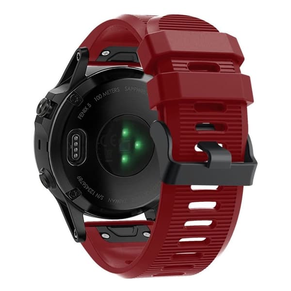 Garmin Fenix 5X Plus silikoneurrem - rød