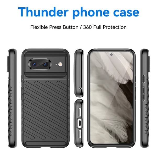 Thunder Google Pixel 8 Etui - Sort