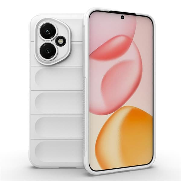 Blødt grebsformet Honor 400 cover - Hvid