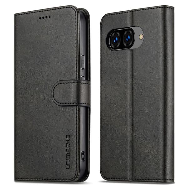 LC.Imeeke läder Google Pixel 10a fodral - Svart
