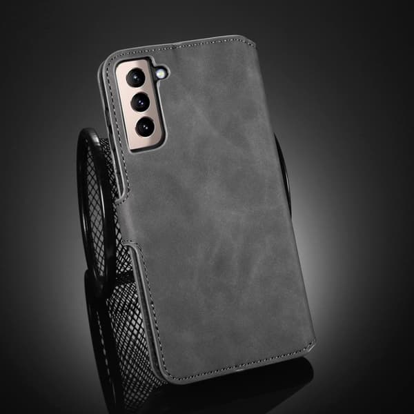 DG.MING Samsung Galaxy S21 retro etui - Grå