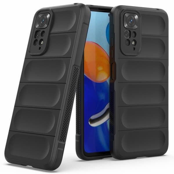 Mjukt greppformat Xiaomi Redmi Note 11S / Xiaomi Redmi Note 11 skal - Silver/Grå