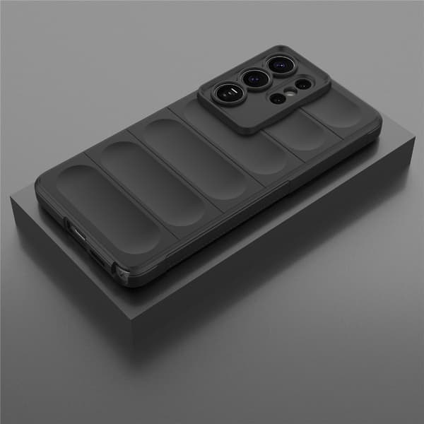Blødt grebsformet Samsung Galaxy S26 Ultra cover - Sort
