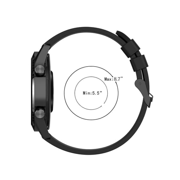 22 mm universal klockarmband i silikon - Midnattsblå